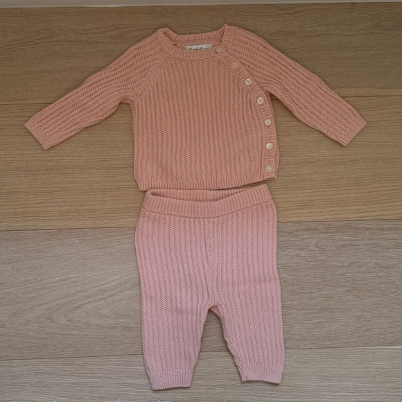 Ralph Lauren Soft Pink Baby Knitwear